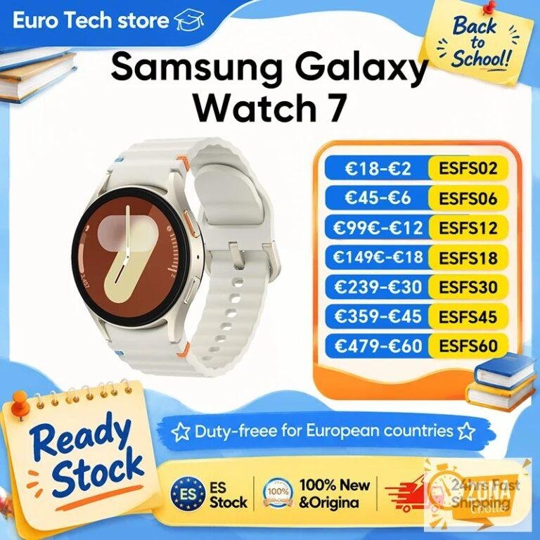 Reloj Inteligente Samsung Galaxy Watch 7, Bluetooth 5.3, 40/44 mm… — 146,44 €