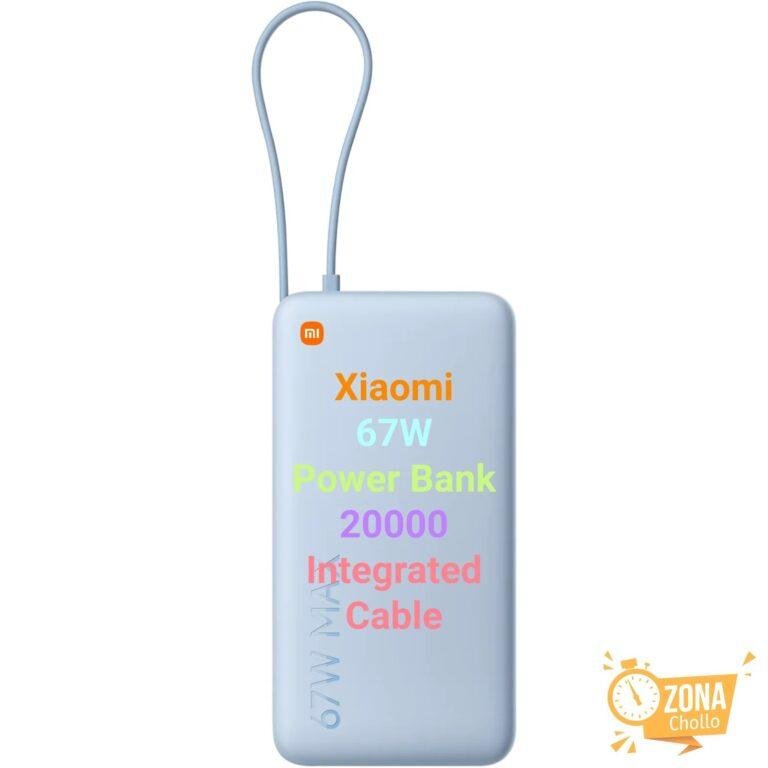 Xiaomi 67W Power Bank 20000 (Integrated Cable) – Carga 67W/65W… — 33,98 €