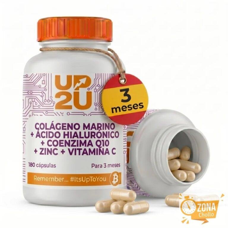 Colágeno Marino Hidrolizado UP2U Nutrition con Ácido Hialurónico… — 17,55 €