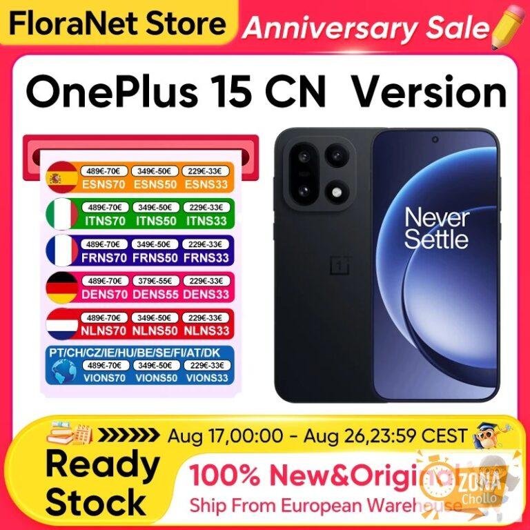 Teléfono Inteligente OnePlus 15 5G, Snapdragon 8 Gen 5, Pantalla… — 791,53 €
