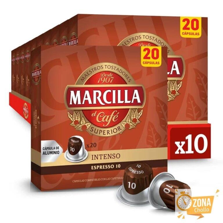 Café Marcilla Intenso Capsulas – Pack 10 – 200 Cápsulas – Qumir — 41,99 €