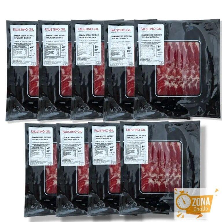 Jamón Ibérico de Cebo – 9 sobres de 100g – Elaboración tradicional -… — 39,72 €