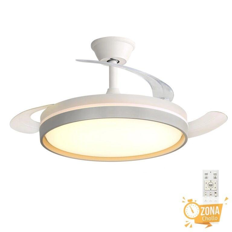 Lámpara de techo con ventilador invisible inteligente (ventilador de… — 31,13 €