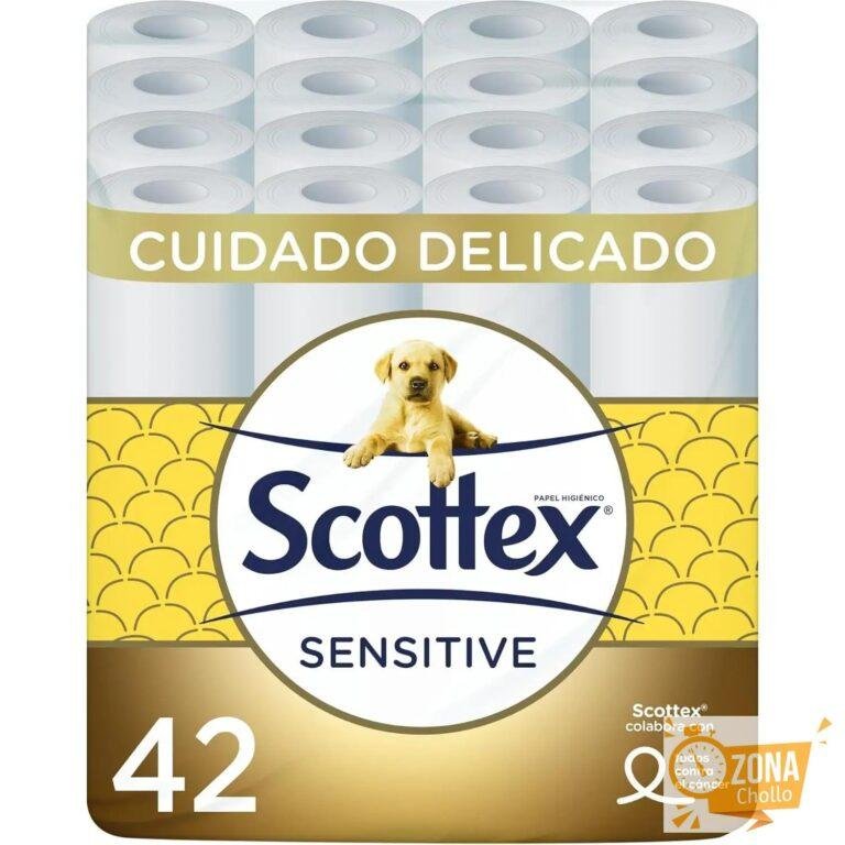 Scottex Papel Higiénico Sensitive 42 rollos con 3 capas cuidado… — 22,80 €