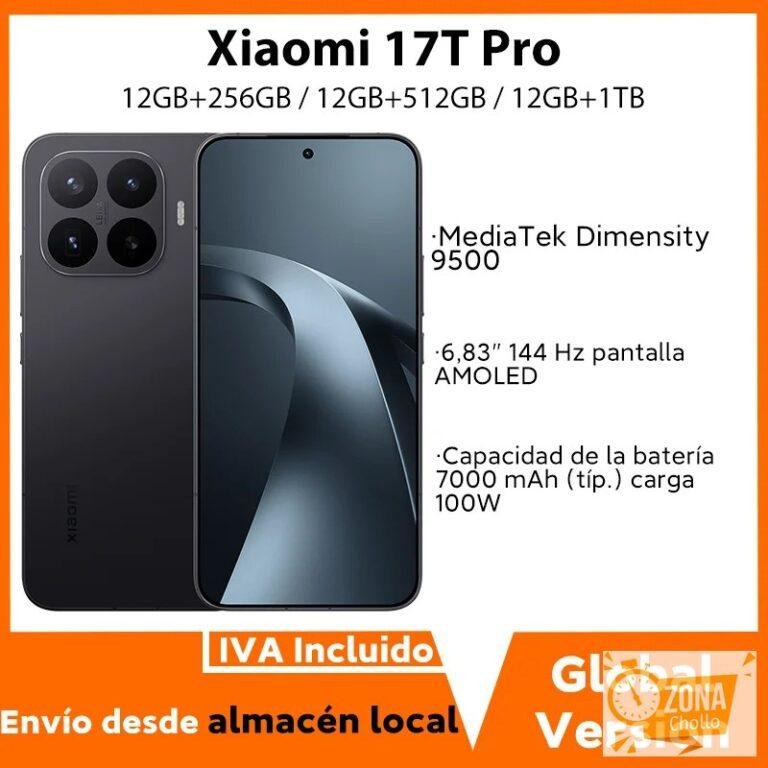 Versión Global Xiaomi 17T Pro Smartphone MediaTek Dimensity 9500… — 680,00 €