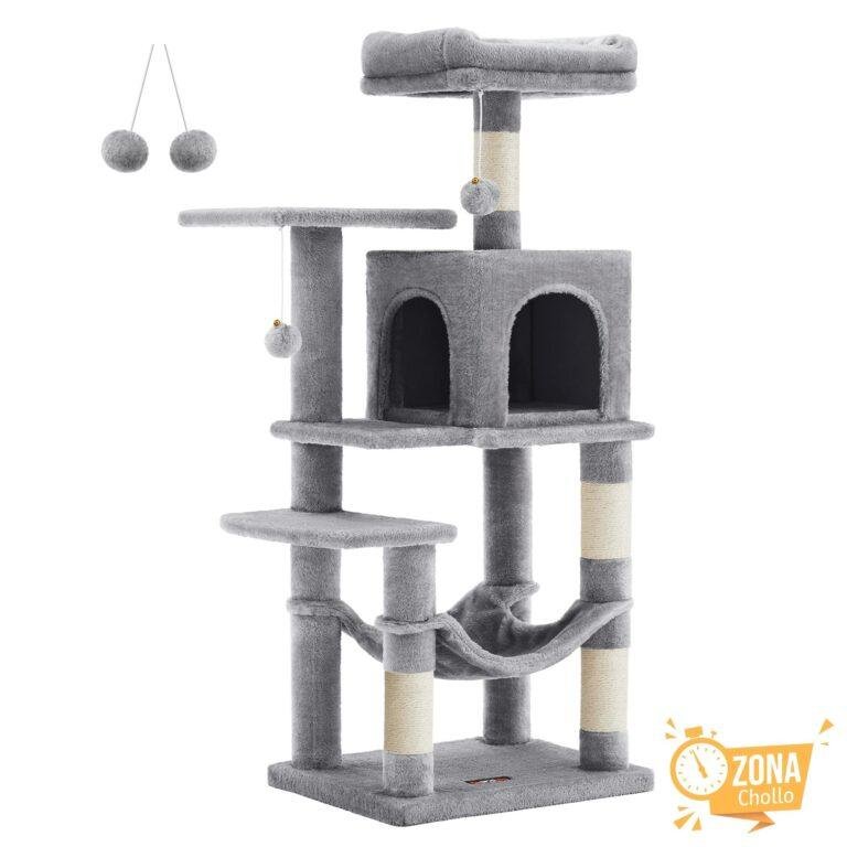 Feandrea Árbol para Gatos, Altura 112 cm/143cm, Torre de Gatos, con… — 33,52 €
