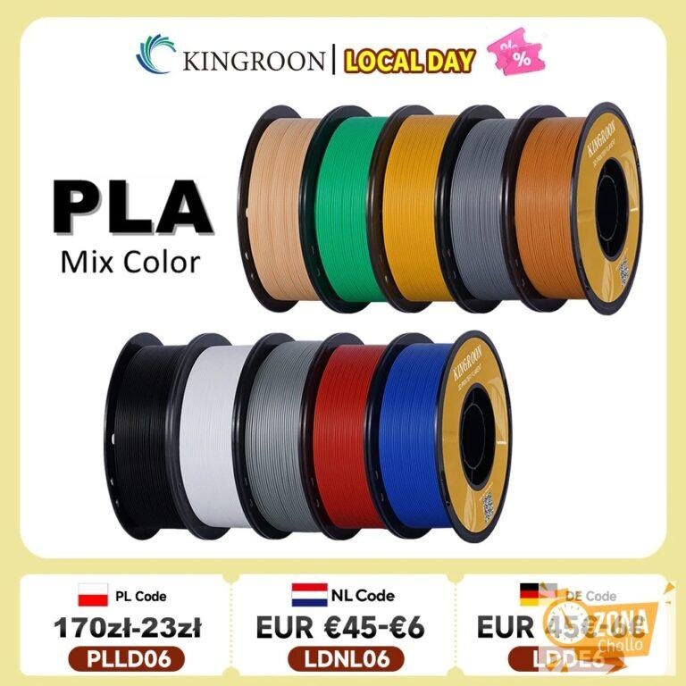 Filamento KINGROON PLA 1,75mm 5/10KG plástico pla para impresora 3D… — 51,39 €