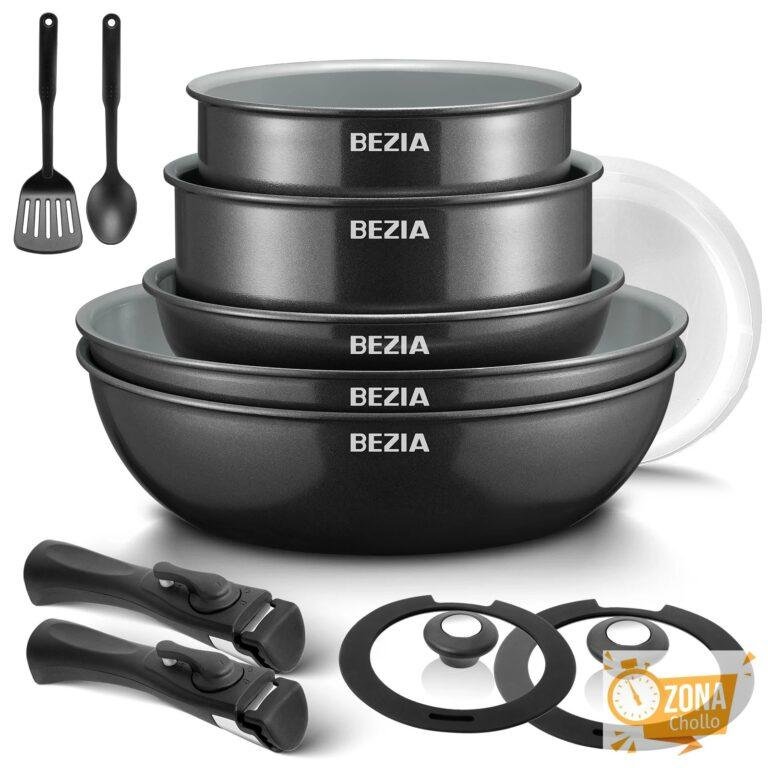 Batería de cocina de inducción Bezia con revestimiento cerámico… — 55,69 €