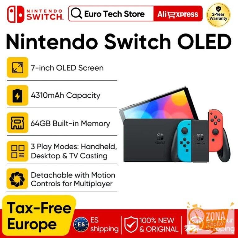 Consola de juegos Nintendo Switch OLED con pantalla OLED de 7… — 301,49 €