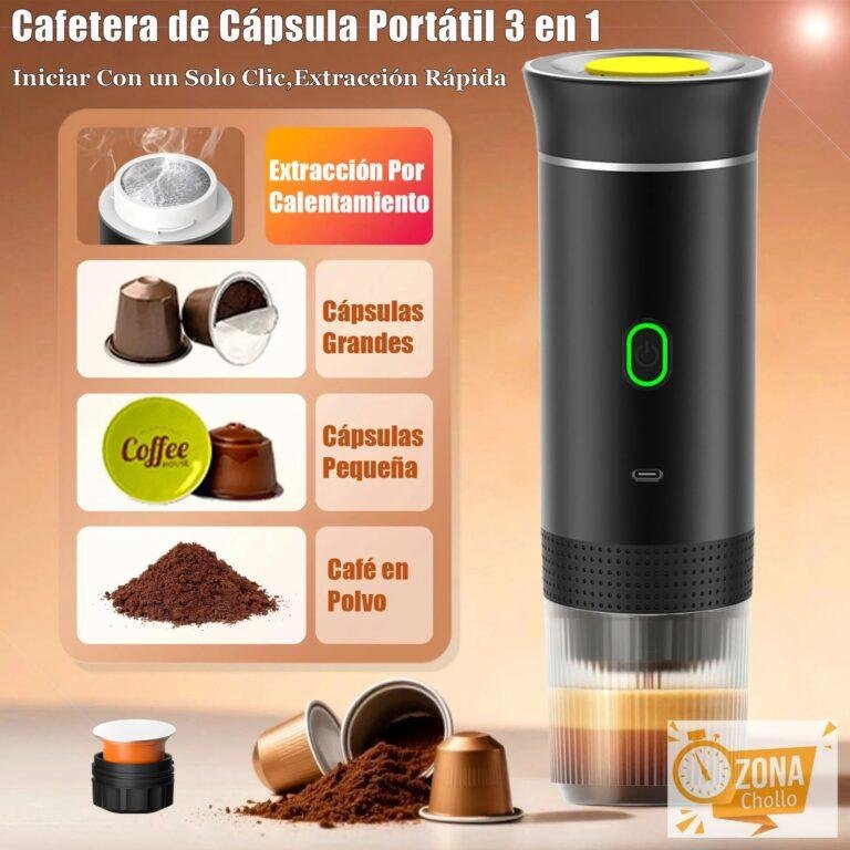 Cafetera de cápsulas portátil eléctrica inalámbrica 3 en 1 para… — 27,02 €