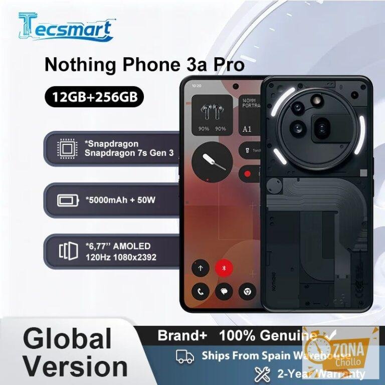 Smartphone – Nothing Phone 3a Pro, 12GB+256GB, Versión Global — 342,64 €