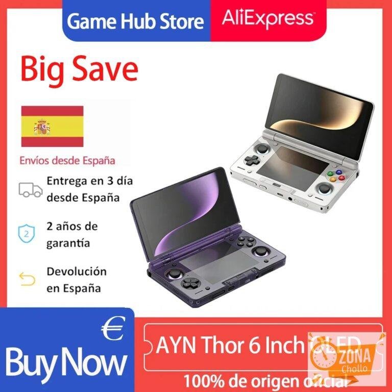 AYN Thor Consola de Juegos Portátil con Pantalla Dual OLED de 6»… — 356,44 €