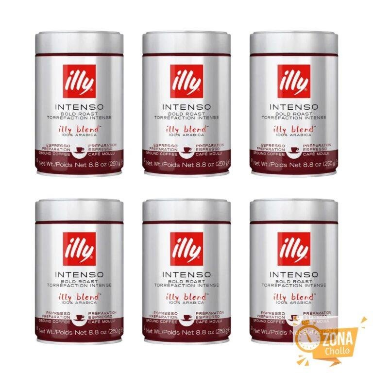 Illy 6 PACK Café Molido Tostado Intenso 250 Grs – QUMIR — 40,98 €