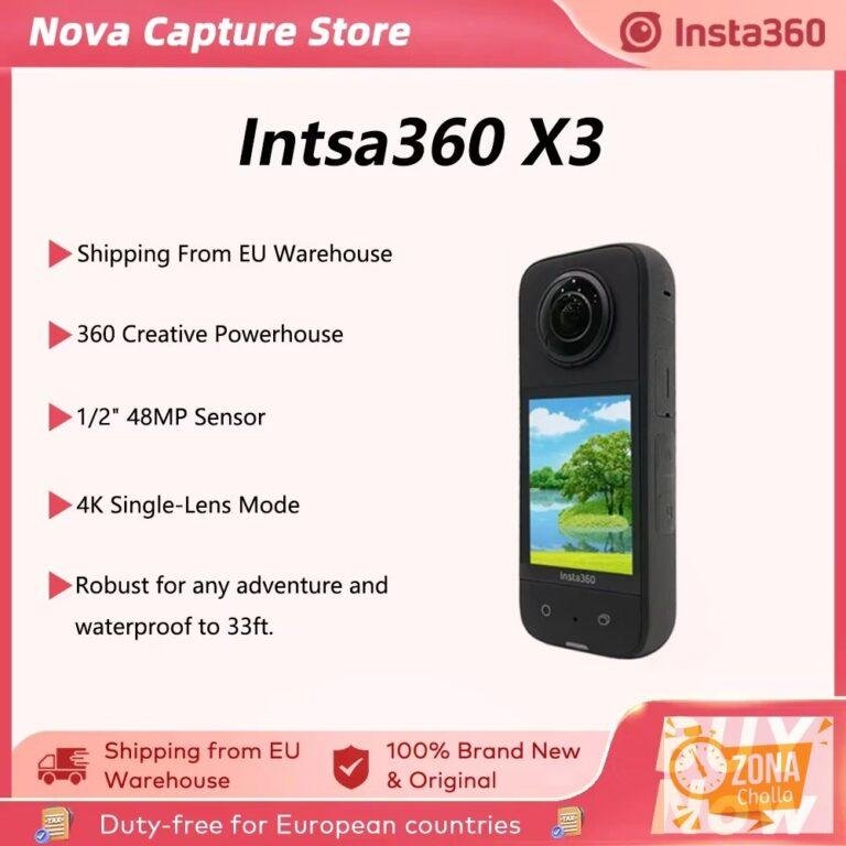 Cámara de acción Insta360 X3 a prueba de agua con sensores de 1/2 «… — 225,38 €