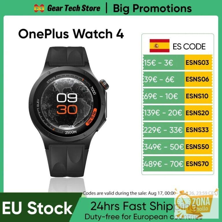 Nuevo Reloj Inteligente OnePlus Watch 4 Versión Global 2026… — 189,79 €