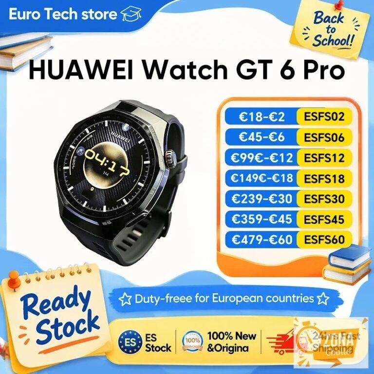 Reloj Inteligente HUAWEI Watch GT 6 Pro de 46 mm con GPS, Pantalla… — 218,45 €