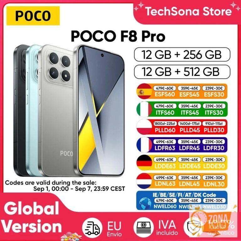 Teléfono Inteligente POCO F8 Pro 5G Versión Global Snapdragon ® 8… — 436,41 €