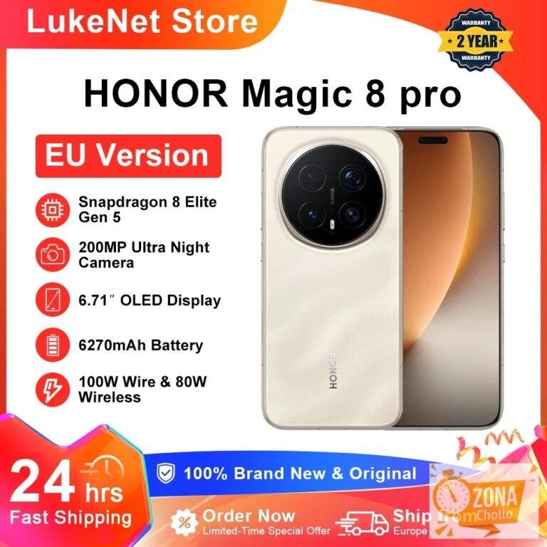 HONOR Magic 8 Pro 5G Versión EU, Teléfono Inteligente Snapdragon 8… — 853,89 €