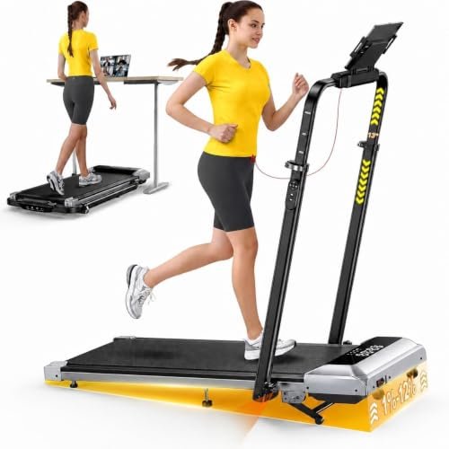 6 en 1 Cinta de Correr Plegable, 12% Inclinación Cinta de Correr |