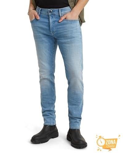 G STAR 3301 Slim Jeans Vaqueros, Azul (Lt Indigo Aged 51001 8968 — 32,20 € (-70 %) en Amazon