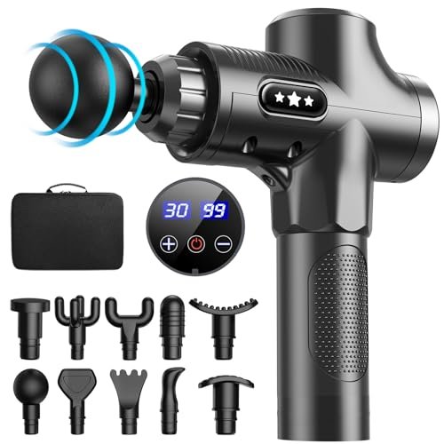 Pistola de Masaje Muscular, Pistola Masajeadora Muscular de Tejido — 30,68 € en Amazon