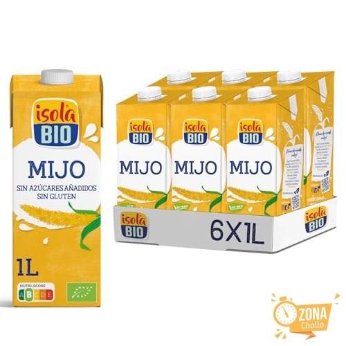ISOLA BIO Bebida Ecológica Vegetal de Mijo Pack de 6 X 1 L — 13,31 € (-32 %) en Amazon