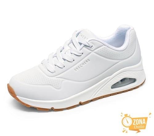 Skechers Uno, Zapatillas Mujer, Blanco, 41 EU — 48,95 € (-45 %) en Amazon