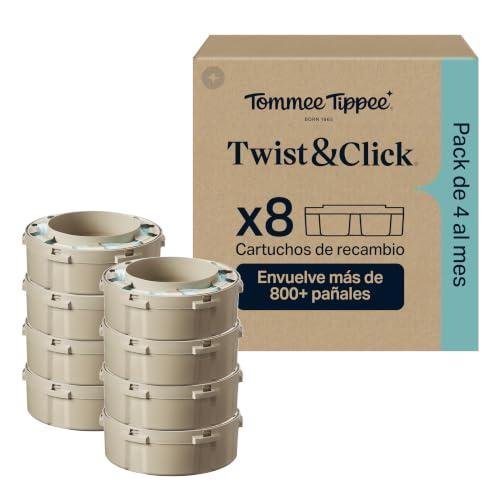 Tommee Tippee Cartuchos de recambio para contenedor de pañales Twist & en Amazon