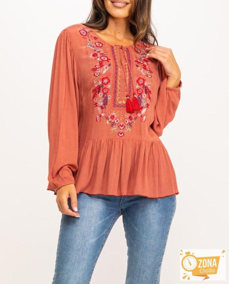 Blusón bordado — 16,95€ € -81%