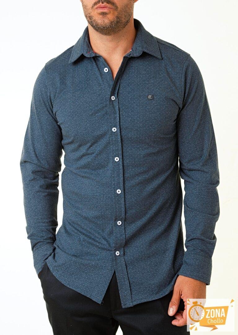Camisa de hombre punto topos — 15,00€ € -81%