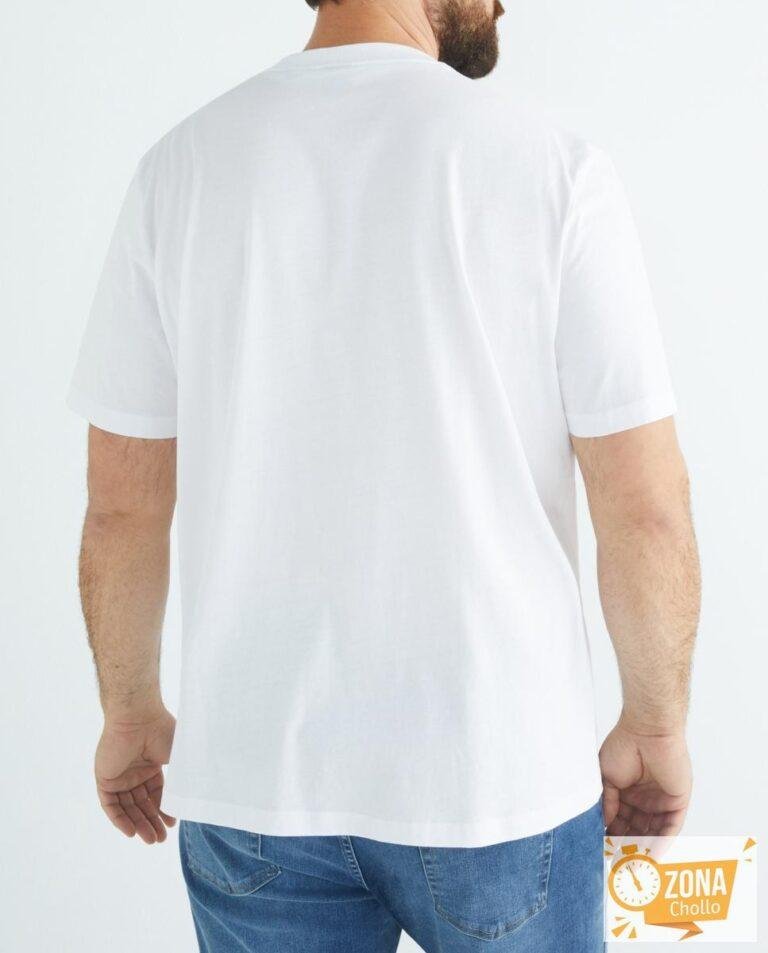 Camiseta de hombre manga corta con logo talla grande — 11,00€ € -82%