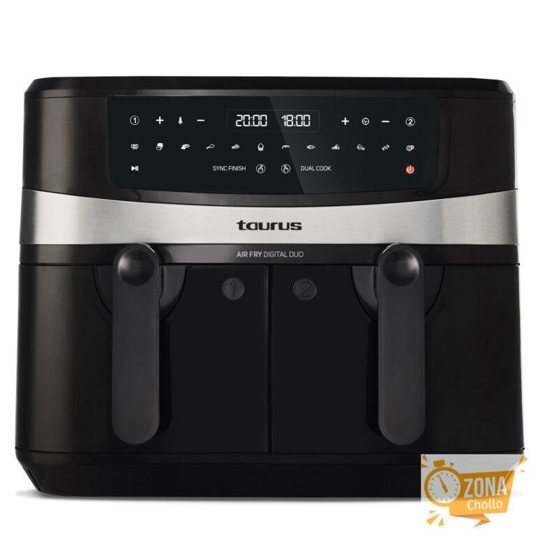 Freidora de aire doble Taurus Air Fry Digital Duo – Negro · El Corte — 79,99 € (-66 %) en El Corte Inglés