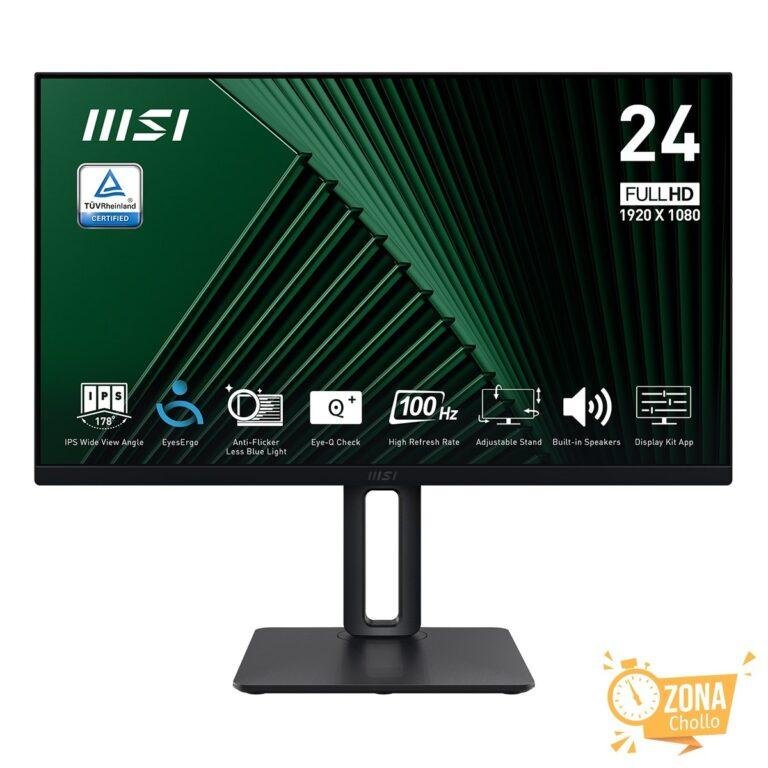 Monitor PC 61 cm (23,8″) MSI PRO MP245PG, 100 Hz, IPS, Full HD — 79 € (-50 %) en El Corte Inglés