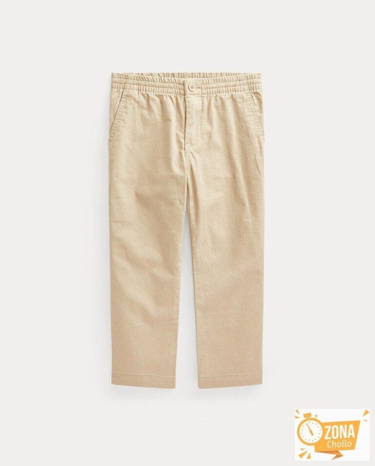 Pantalón elástico de niño en kaki — 14,00€ € -81%