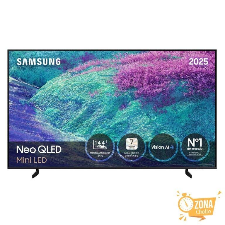 TV Neo QLED Mini LED 163cm (65″) Samsung QN1EF, UHD 4K, AI Upscaling — 899 € (-40 %) en El Corte Inglés