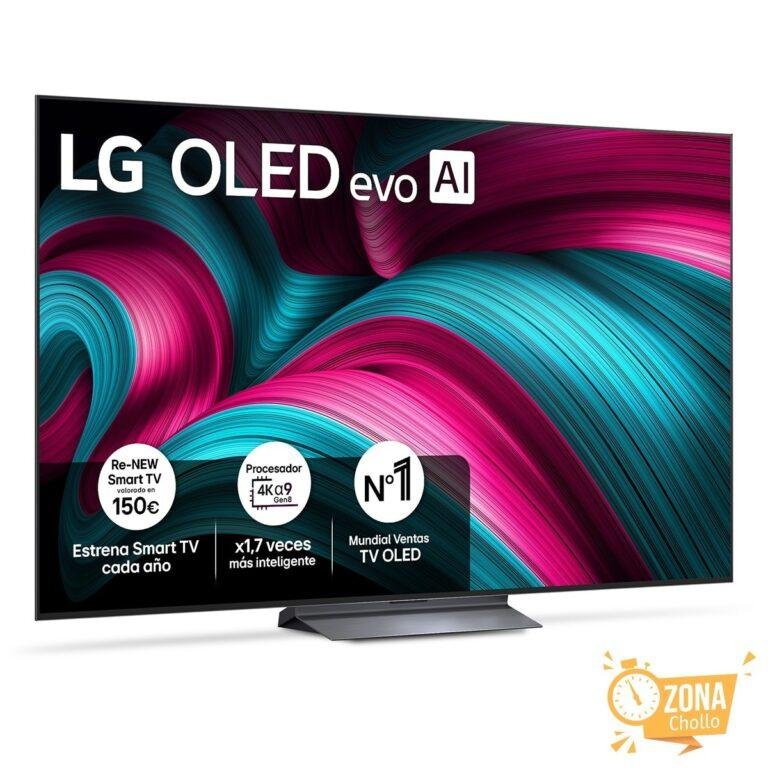 TV OLED evo AI C5 164cm (65″) LG OLED65C56LB, Smart TV 4K — 599 € (-63 %) en El Corte Inglés