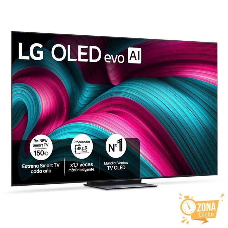 TV OLED evo AI C5 210cm (83″) LG OLED83C56LA, Smart TV 4K — 849,15 € (-71 %) en El Corte Inglés