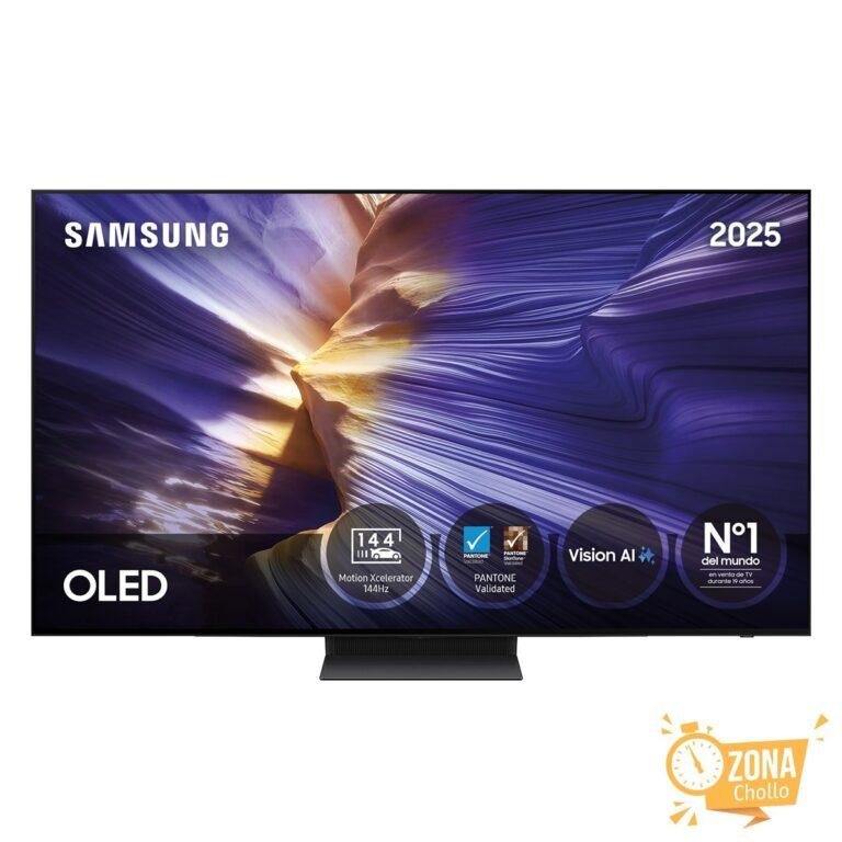 TV OLED 195cm (77″) Samsung TQ77S93FAEXXC 4K Vision AI PANTONE Smart — 449,65 € (-74 %) en El Corte Inglés