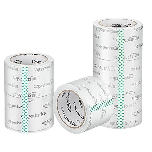Amazon Basics Cinta de Embalaje de 7,2 CM de Ancho, Apta