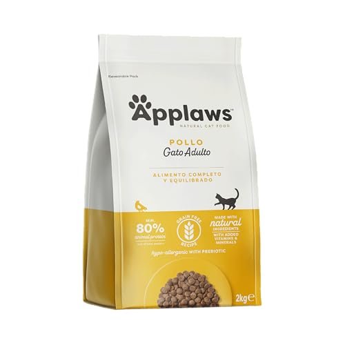 Applaws Alimento Seco Natural sin Granos para Gatos Adultos, Sabor