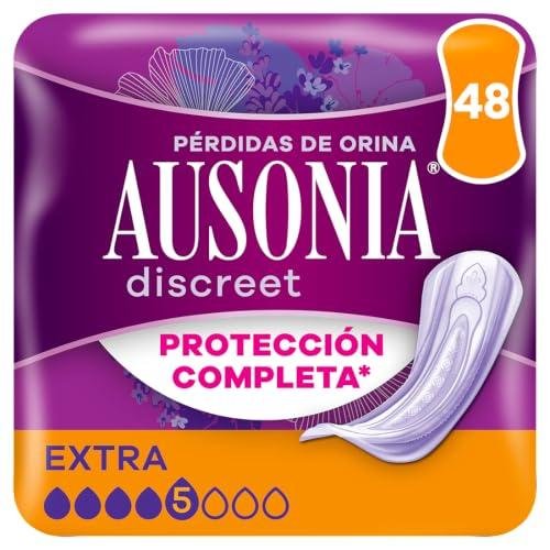 Ausonia Discreet Compresas Extra, Pack de 48, Pérdidas De Orina