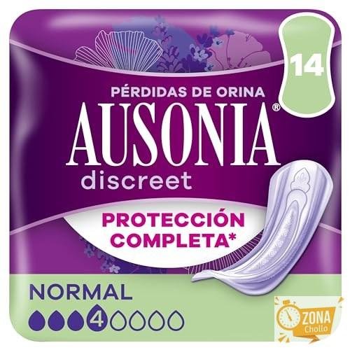 Ausonia Discreet Compresas Normal, Pack de 14, Pérdidas De Orina