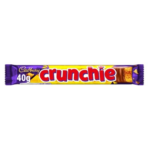 Cadbury Dairy Milk Crunchie, Barrita Chocolate Leche, Pack 12 x 40g