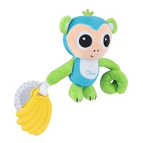 Chicco Sonajero Mono, con Suave mordedor para dentición, Espejo