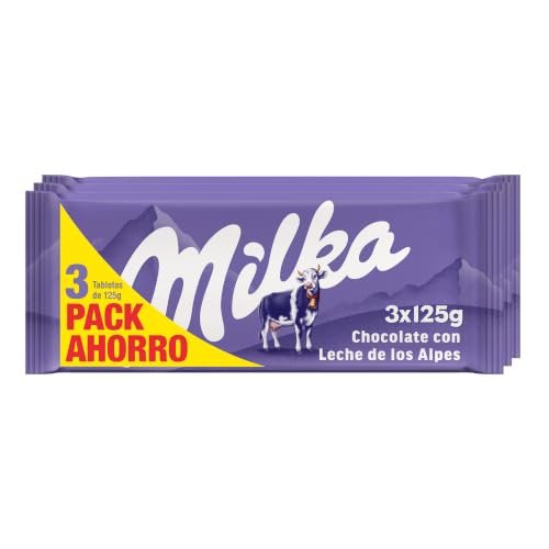 CHOLLAZO EN CHOCOLATE MILKA CON LECHE - PACK DE 3 TABLETAS