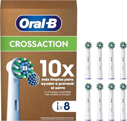 ¡CHOLLAZO EN RECAMBIO ORAL-B CROSSACTION PACK DE 8