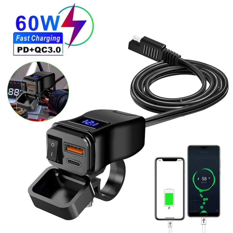 CHOLLO TOP EN CARGADOR RÁPIDO USB PARA MOTO