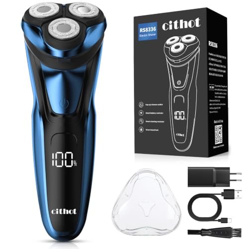 CITHOT Maquinilla de Afeitar Hombre de acero inoxidable impermeable