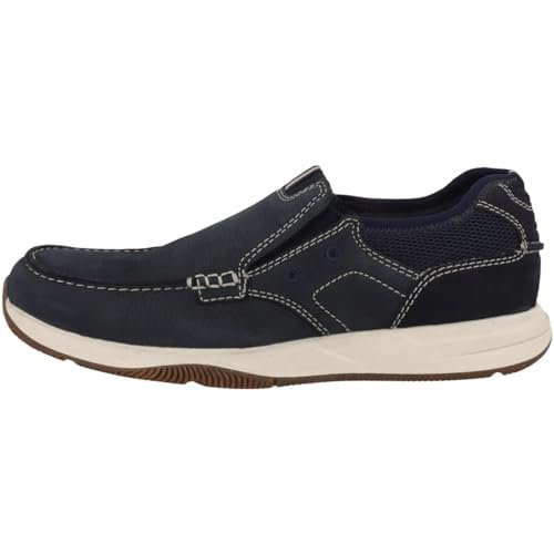 Clarks 261769767, Mocasín Plano de los Hombres, Light Tan Nubuck