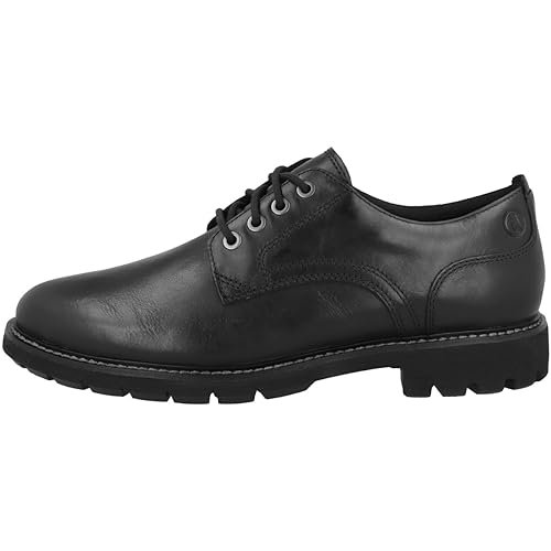 Clarks Batcombe Tie Oxford para Hombre, Piel Negra, 39.5 EU